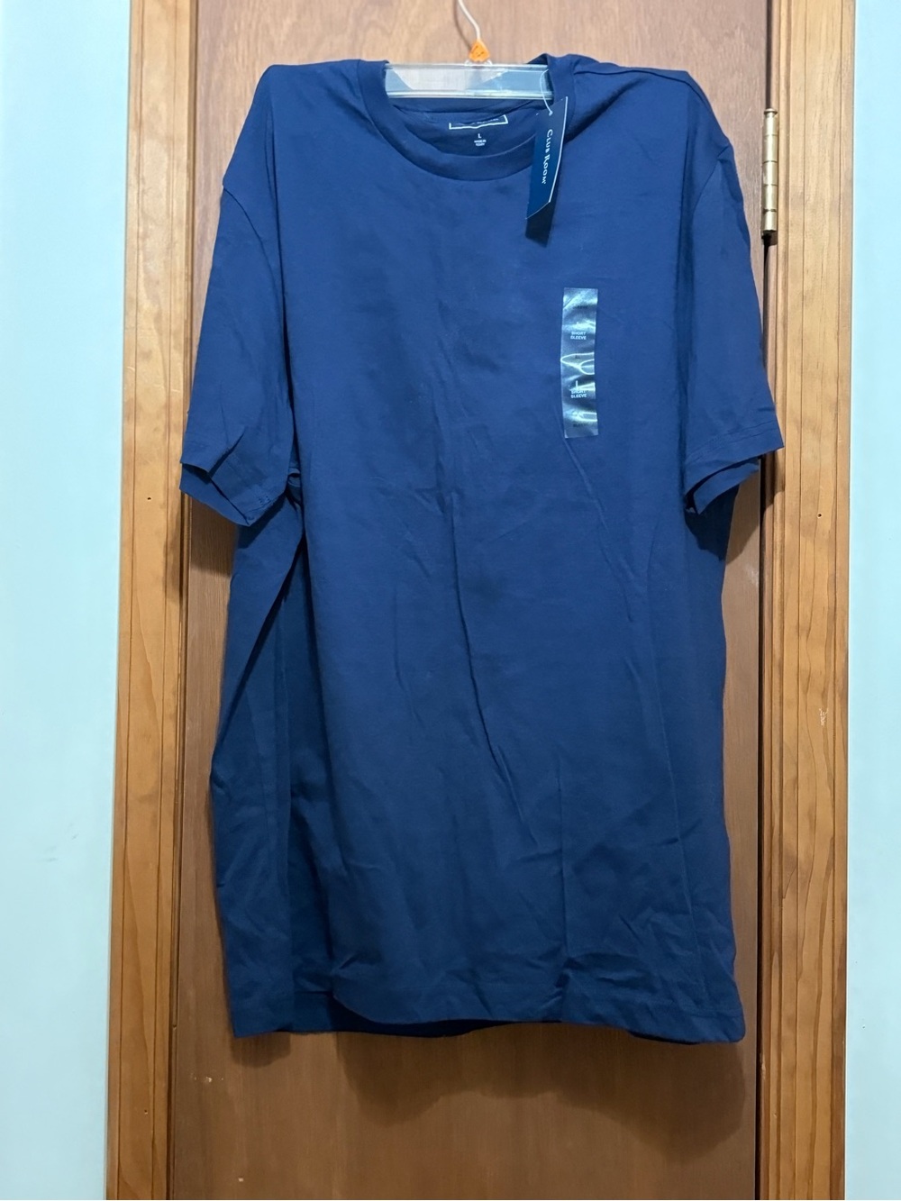 Men's Crew Neck T-Shirt in Navy Blue By Macy’s Club Room size L NWT